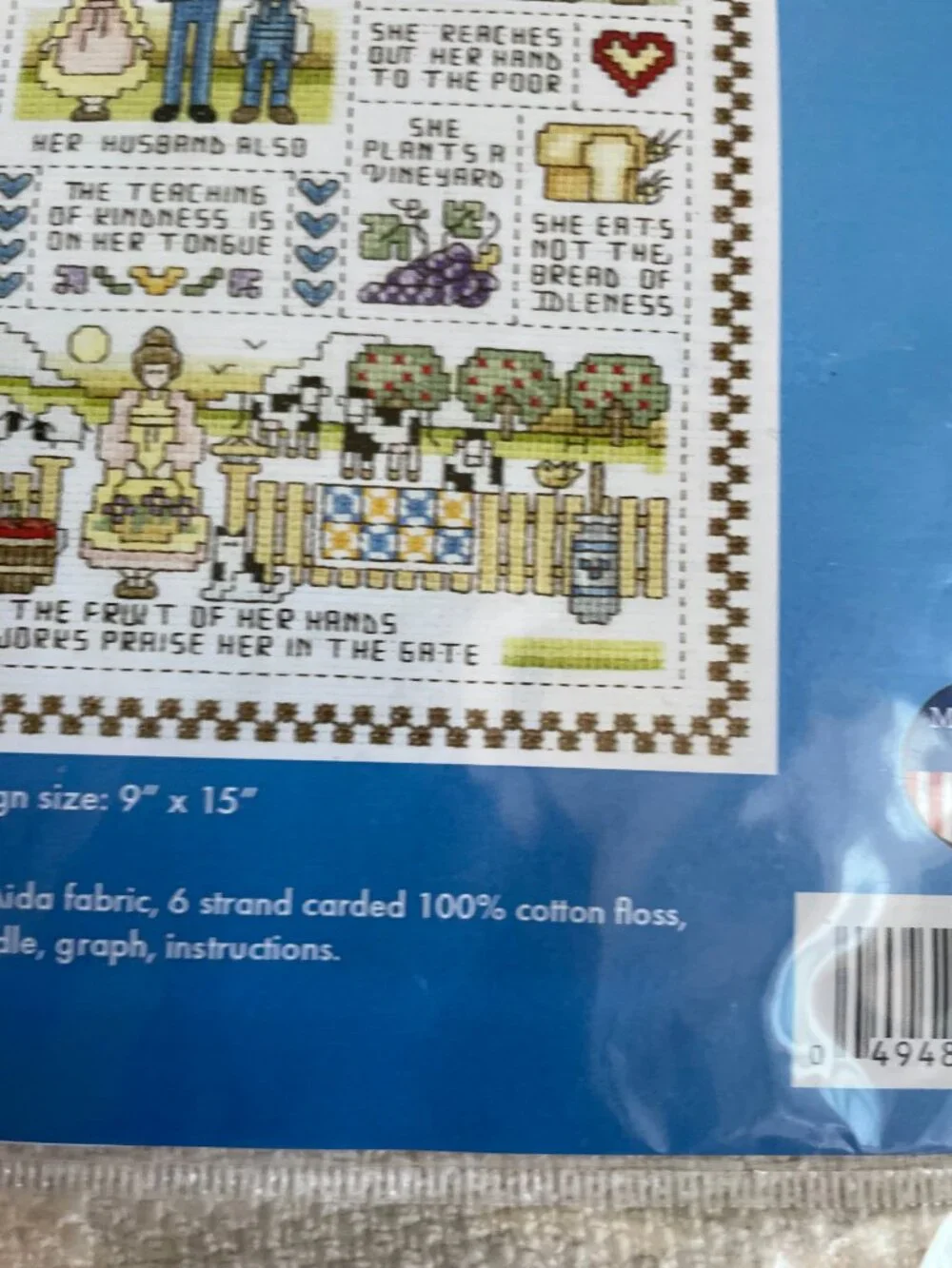 Virtuous Woman’ Counted Cross Stitch Kit 021-1401 Spectrum Crafts Vintage